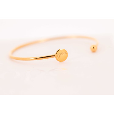 Pulseira Pénélope Jonc Dourada Ouro