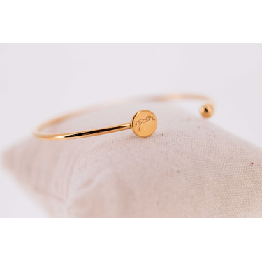 Pulseira Pénélope Jonc Dourada Ouro