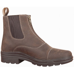 Botas Leoni Couro Encerado T de T Castanho escuro