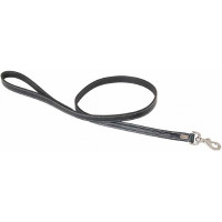 Trela Para Cão com Pespontos T de T Preto / branco