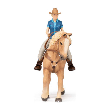 Cavalo western e sua amazona Papo Cavalo western e sua amazona Papo