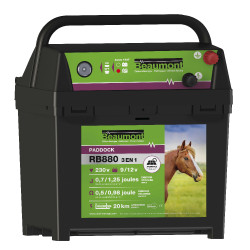 Eletrificador Paddock RB880 Beaumont 3em1 + painel