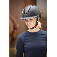 Capacete Equithème Glint Fosco Preto / prata brilhante Capacete Equithème Glint Fosco Preto / prata brilhante