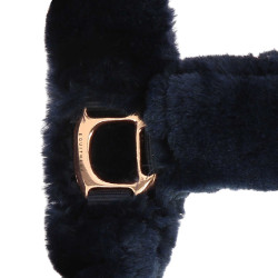 Caveira Equithème Teddy rosa dourado