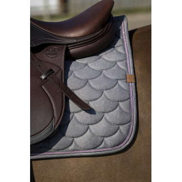 Almofada de sela Equithème Khadi Cinza claro Cinzento Almofada de sela Equithème Khadi Cinza claro Cinzento