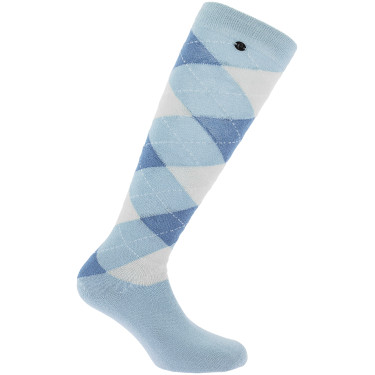 Meias Equithème Argyle feminina Azul‑claro / azul