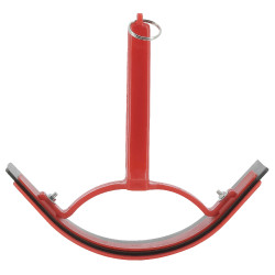 Faca de calor curvada P.V.C. Vermelho