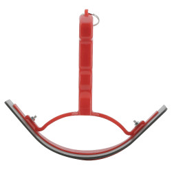 Faca de calor curvada P.V.C. Vermelho
