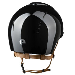 Capacete Kep Smart Nova metal polido com jugular bege