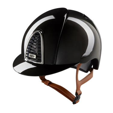 Capacete Kep Cromo 2.0 Shine preto com viseira padrão