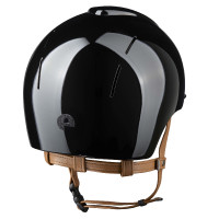 Capacete Kep Smart Nova metal polido preto estrela preta jugular bege viseira polo Capacete Kep Smart Nova metal polido preto estrela preta jugular bege viseira polo