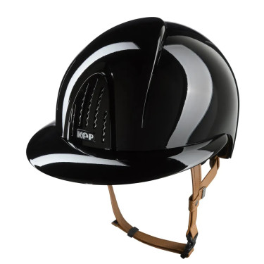 Capacete Kep Smart Nova metal polido jugular bege viseira polo