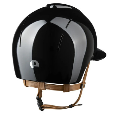 Capacete Kep Smart Nova metal polido jugular bege viseira polo