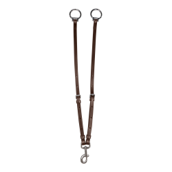 Garfo de martingala Waldhausen X-Line com argolas Snap Castanho