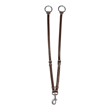 Garfo de martingala Waldhausen X-Line com argolas Snap Castanho