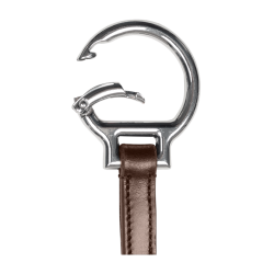 Garfo de martingala Waldhausen X-Line com argolas Snap Castanho