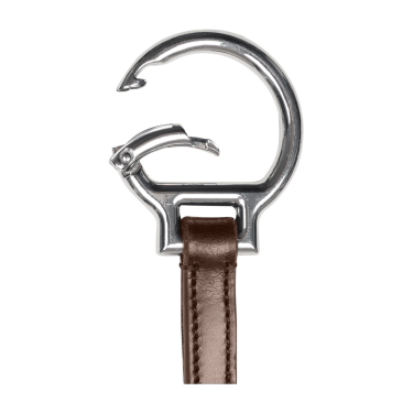 Garfo de martingala Waldhausen X-Line com argolas Snap Castanho