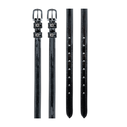 Tiras de esporas Waldhausen Stone Preto / preto