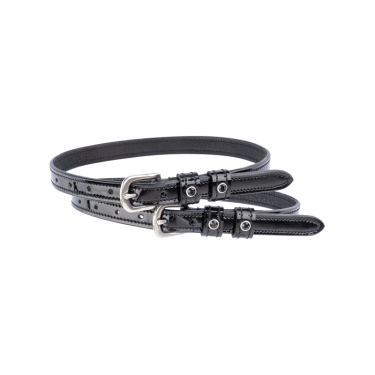 Tiras de esporas Waldhausen Stone Preto / preto