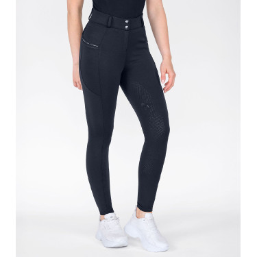 Calças de equitação ELT Romy Glam feminino Azul profundo