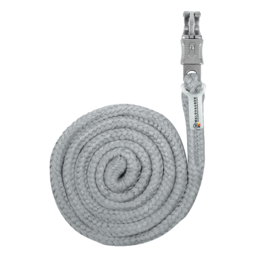 Corda de condução Waldhausen Plus com mosquetão anti-pânico Cromado cinzento