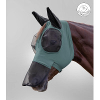 Máscara anti-moscas Waldhausen Puck proteção nasal Verde pinho