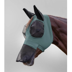 Máscara anti-moscas Waldhausen Puck proteção nasal Verde pinho