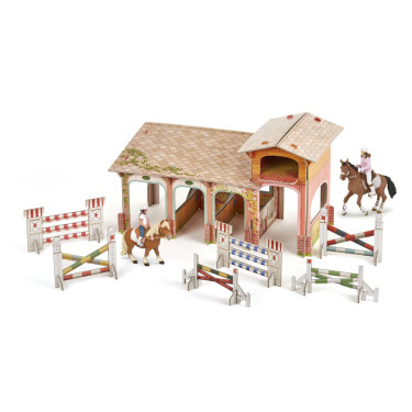 O Poney Club Papo com 4 figuras
