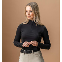 T-shirt de treino Horseware AA Alize inverno mulher Preto