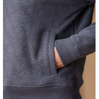 Sweatshirt com meio zíper Horseware AA Gabriella feminino Antracite Cinzento