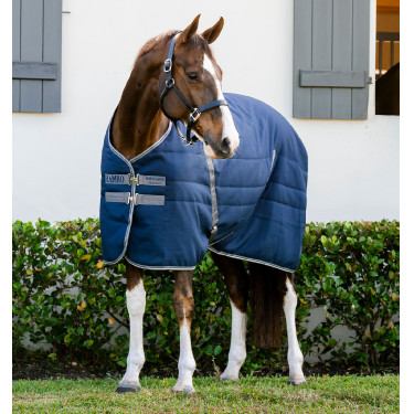 Cobertura de estábulo Horseware Rambo® 200g 1000D Marinho / tempestade / cinza prateado Azul-marinho