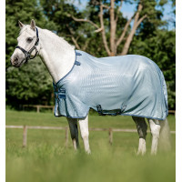 Camisa anti-moscas Horseware Amigo Bug Rug Pony Azul mesclado / azul / prata