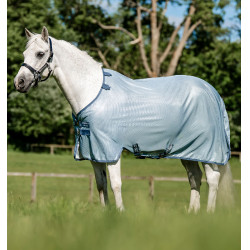Camisa anti-moscas Horseware Amigo Bug Rug Pony Azul mesclado / azul / prata