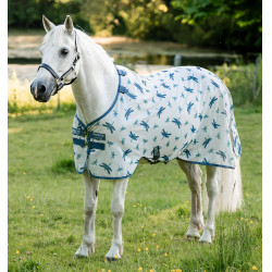 Camisa anti-moscas Horseware Amigo Bug Rug Pony Padrão libélula / prata / azul / sálvia Motivos