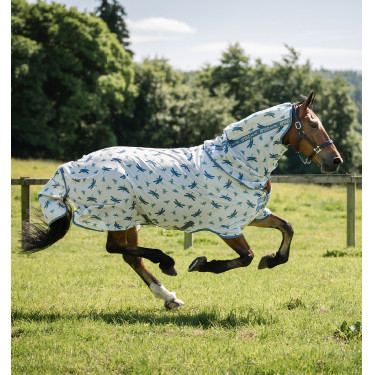 Camisa anti-moscas Horseware Amigo Bug Rug XL Plus Padrão libélula / prata / azul / sálvia Motivos Camisa anti-moscas Horseware Amigo Bug Rug XL Plus Padrão libélula / prata / azul / sálvia Motivos