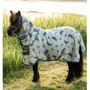 Capa anti-moscas Horseware Amigo Bug Rug Petite 0g Padrão libélula / prata / azul / sálvia Motivos Capa anti-moscas Horseware Amigo Bug Rug Petite 0g Padrão libélula / prata / azul / sálvia Motivos