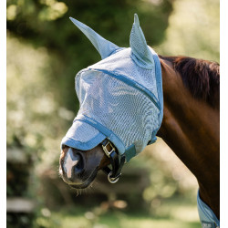 Máscara anti-moscas Horseware Rambo Plus Azul mesclado / azul / prata Máscara anti-moscas Horseware Rambo Plus Azul mesclado / azul / prata