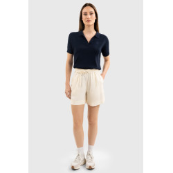 Calções curtos Harcour Baylee feminino Concha Bege