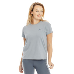 T-shirt Horseware de mangas curtas Active para mulher Azul mesclado