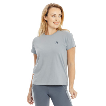 T-shirt Horseware de mangas curtas Active para mulher Azul mesclado
