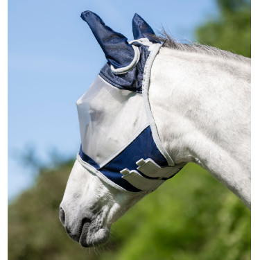Máscara anti-moscas Horseware Shield Marinho / prateado Azul