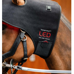 Touca de Terapia por Luz Vermelha LED Horseware Preto / preto