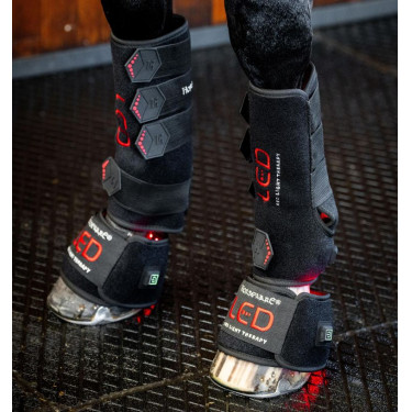 Mini Galocha de Terapia Horseware com Luz Vermelha LED Preto / preto