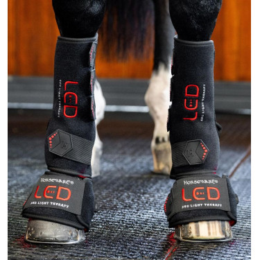 Mini Galocha de Terapia Horseware com Luz Vermelha LED Preto / preto