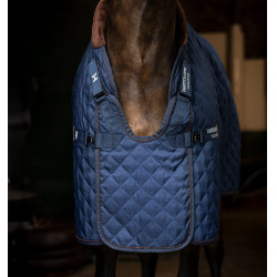 Manta de box Signature 200g Horseware Azul-marinho / castanho / prateado
