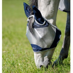 Máscara anti-moscas Horseware Shield Marinho / prateado Azul