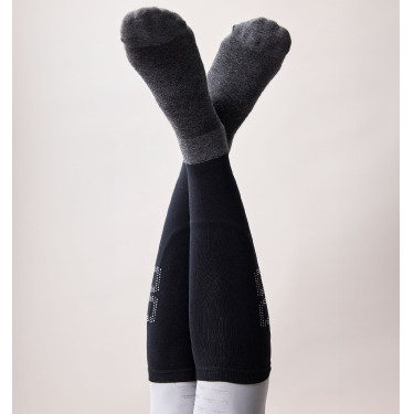 Meias de equitação Horseware Crystal Alessandro Albanese Preto