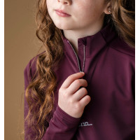 T-shirt anti-UV Horseware Sifia de mangas compridas para criança Primatova Violeta