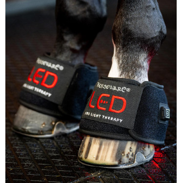 Mini Galocha de Terapia Horseware com Luz Vermelha LED Preto / preto