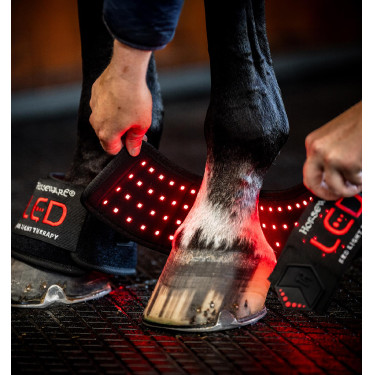 Mini Galocha de Terapia Horseware com Luz Vermelha LED Preto / preto